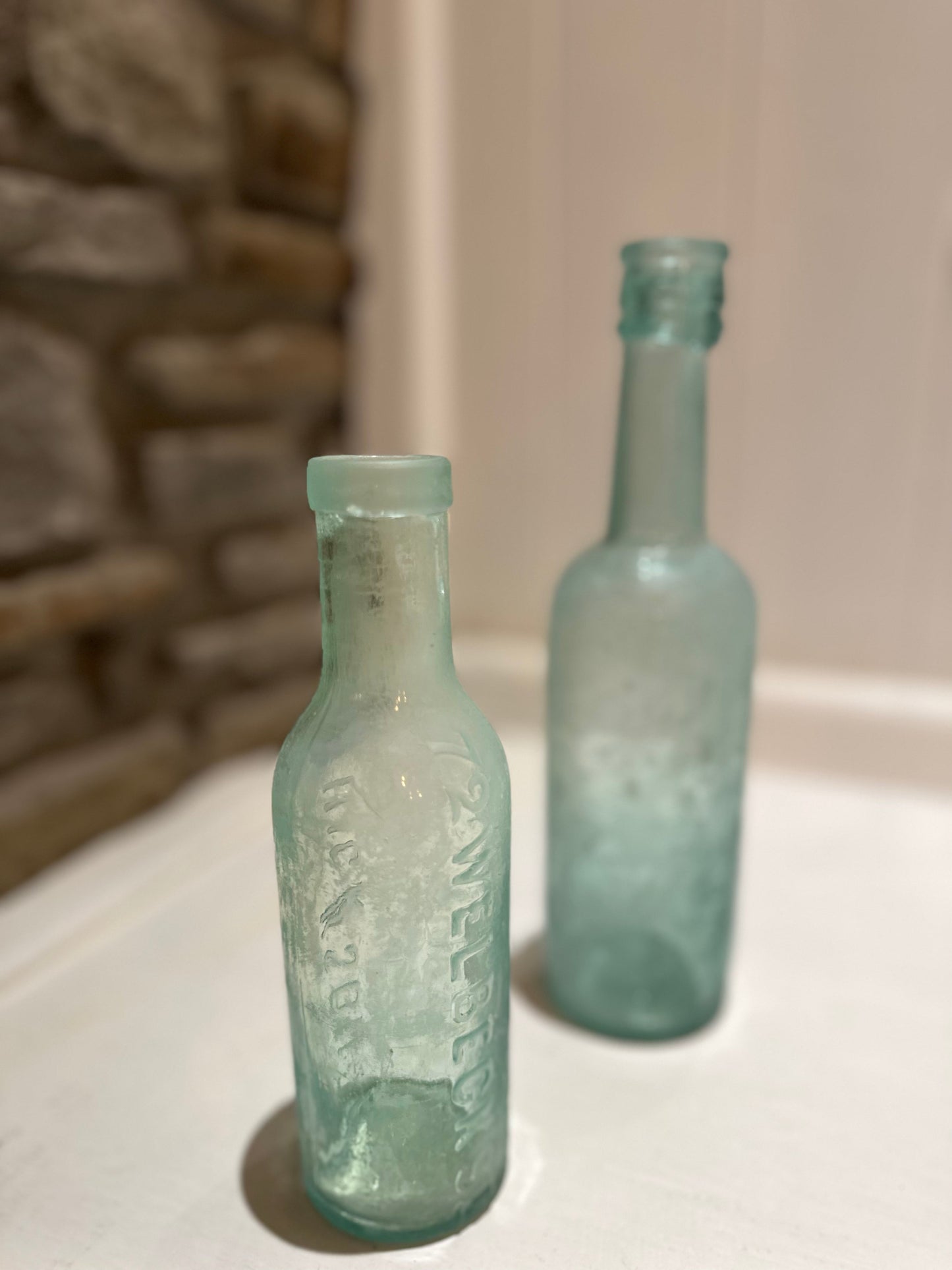 Hazy Vintage Glass Bottles