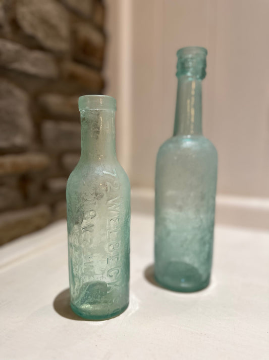 Hazy Vintage Glass Bottles